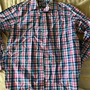 Jos. A. Bank Multicolor Plaid Men's Shirt